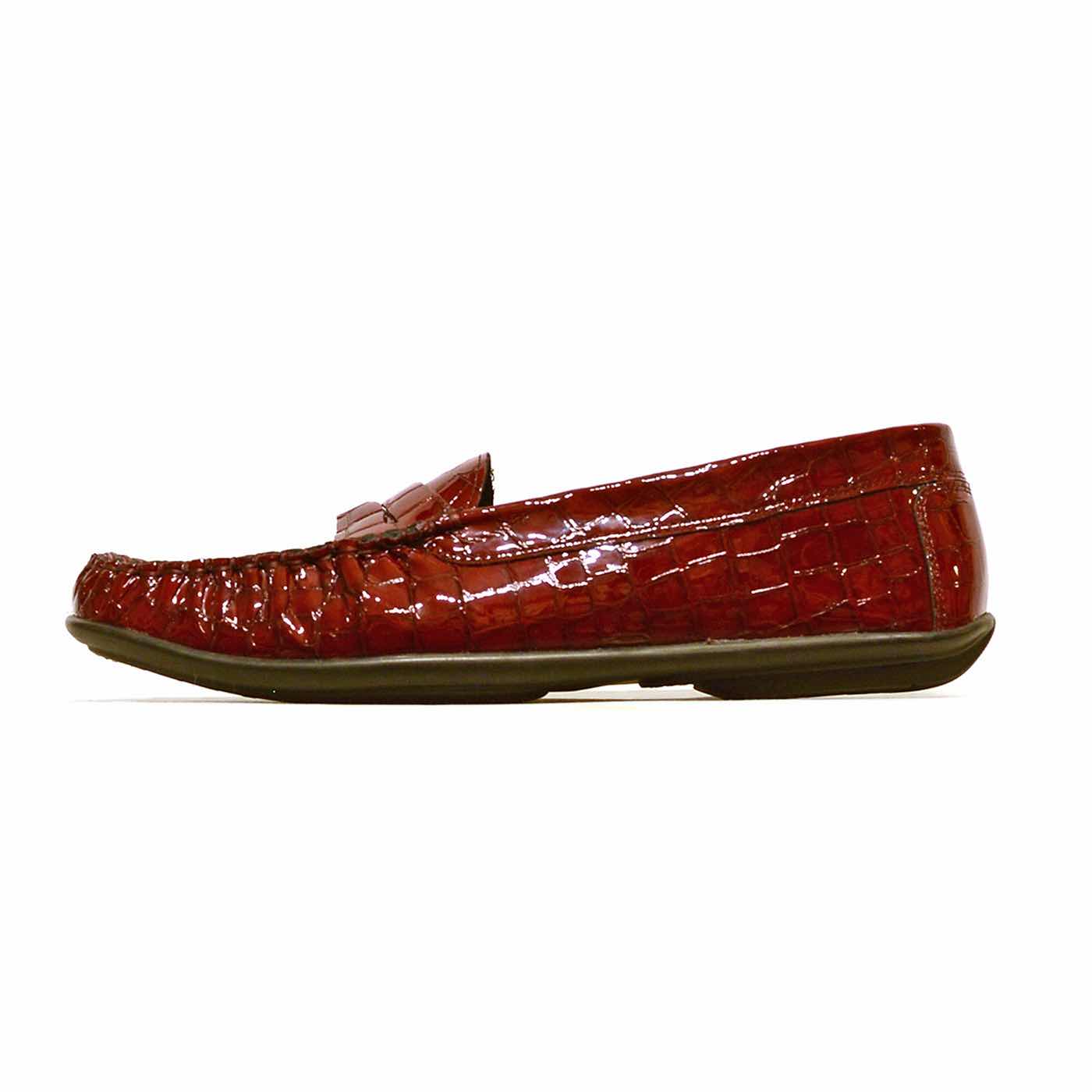 mocassins croco bordeaux, chaussures femme grande taille