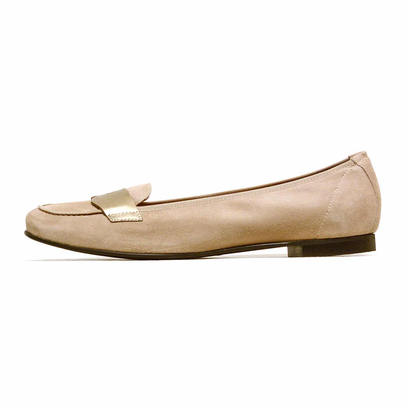 mocassins velours beige, chaussures femme grande taille