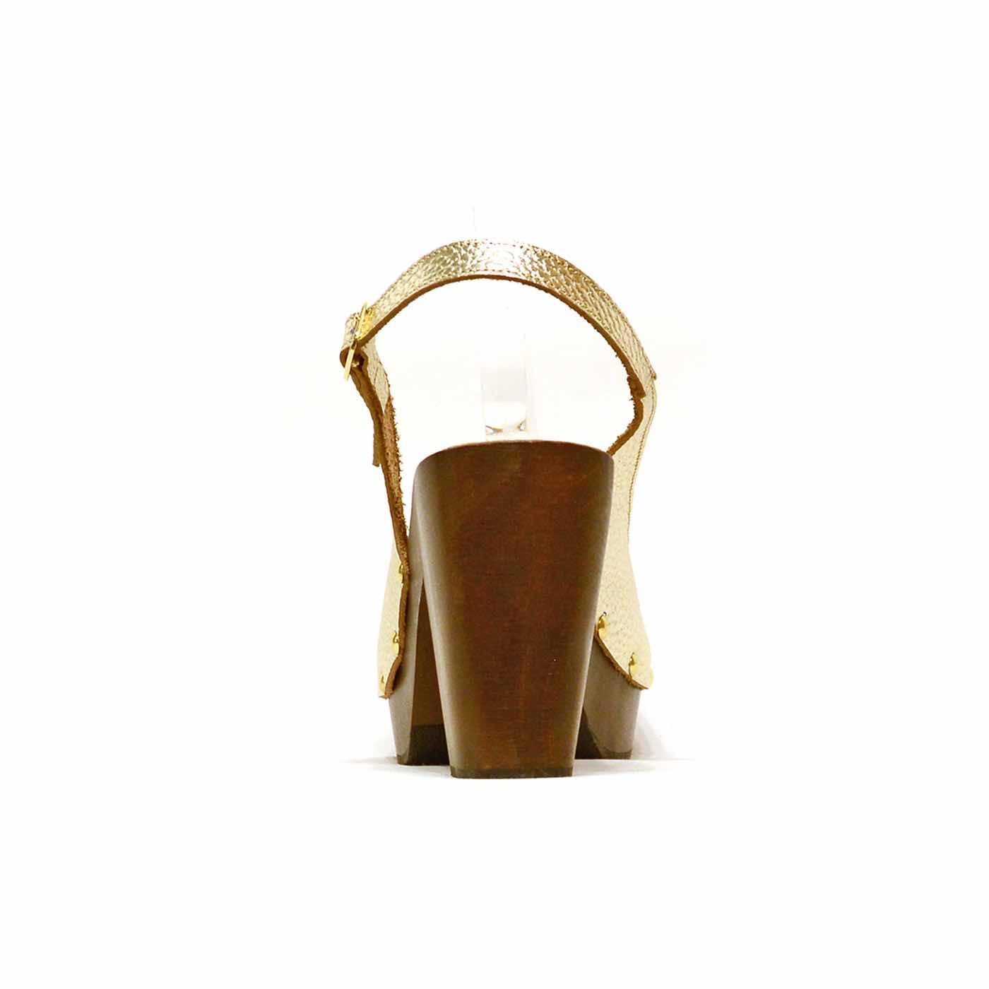 sabots cuir grainé platine, chaussures femme grande taille