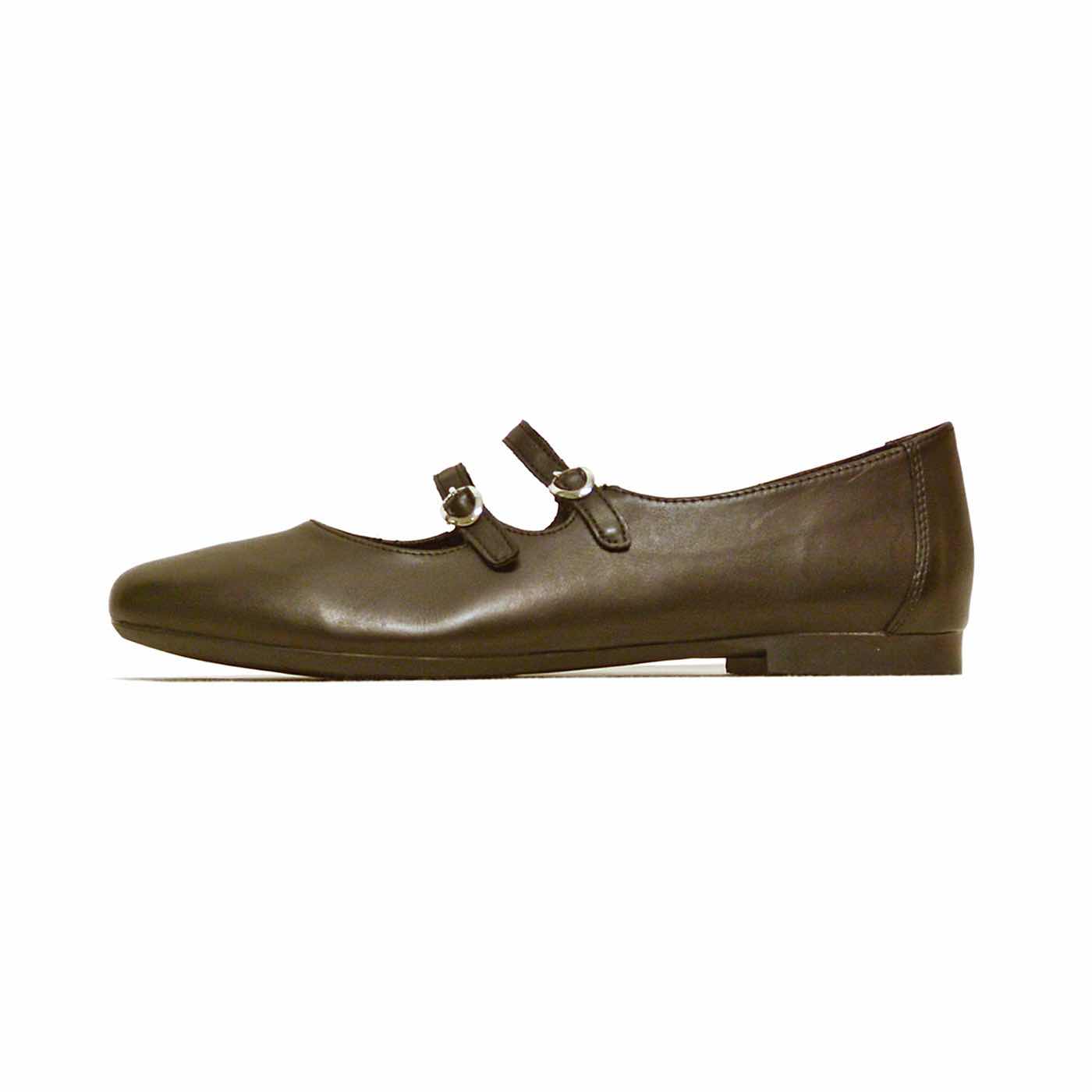 ballerines cuir lisse noir, chaussures femme grande taille