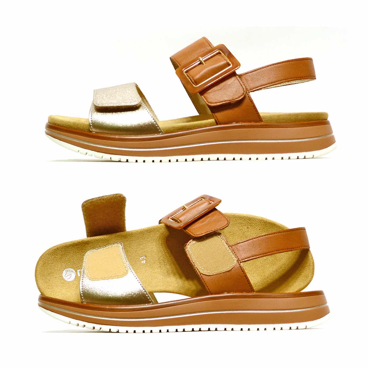 sandalettes cuir lisse camel or, chaussures femme grande taille