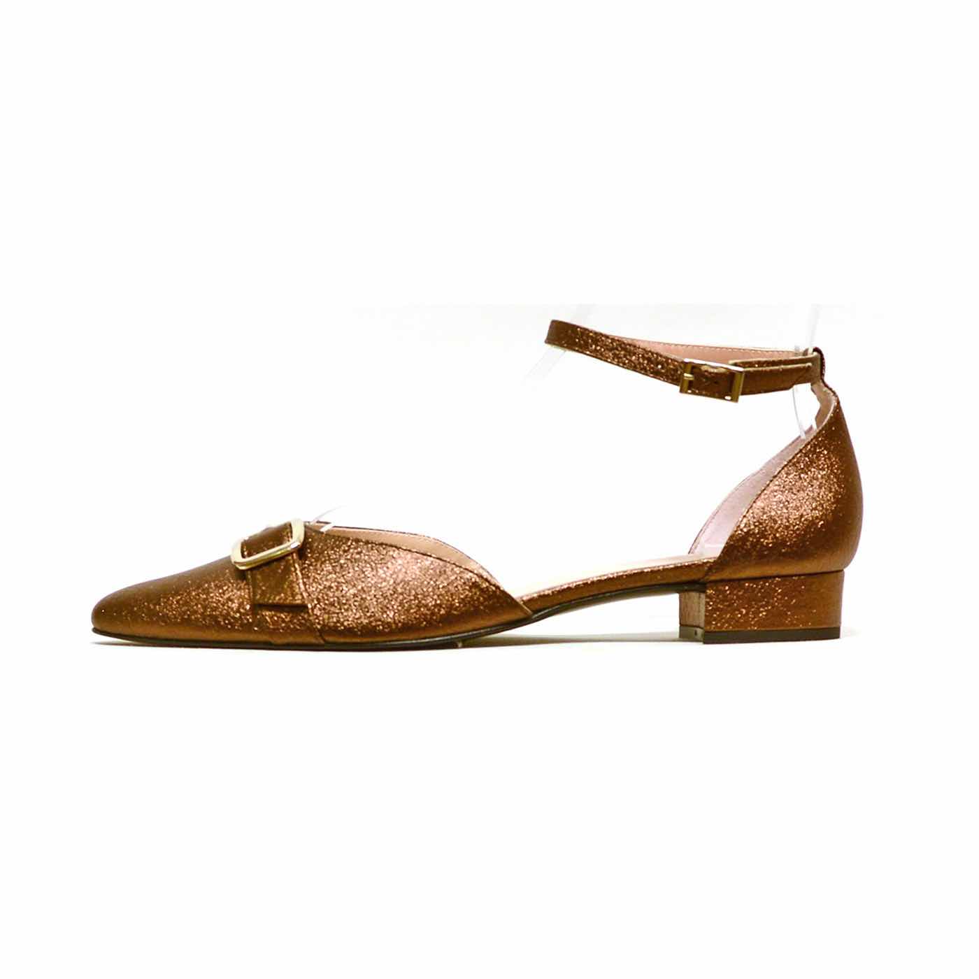 sandales brillant bronze, chaussures femme grande taille