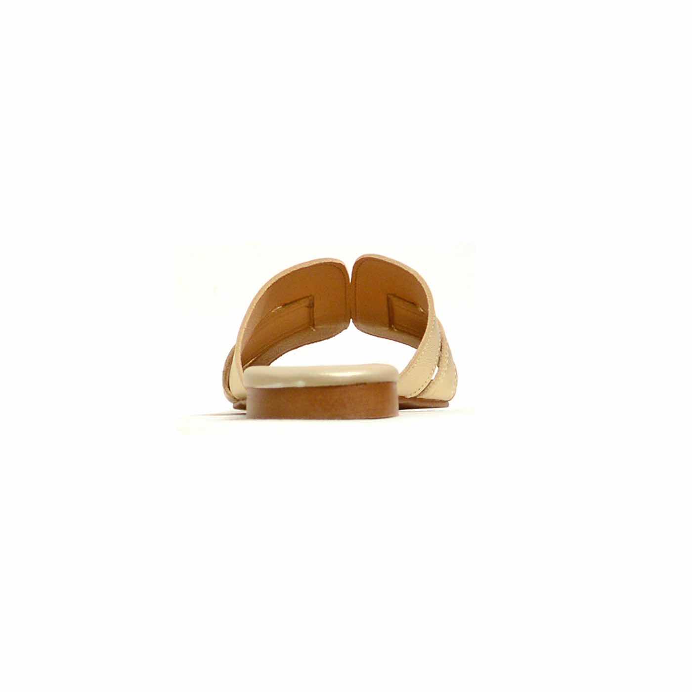 mules cuir grainé metallise platine or, chaussures femme grande taille