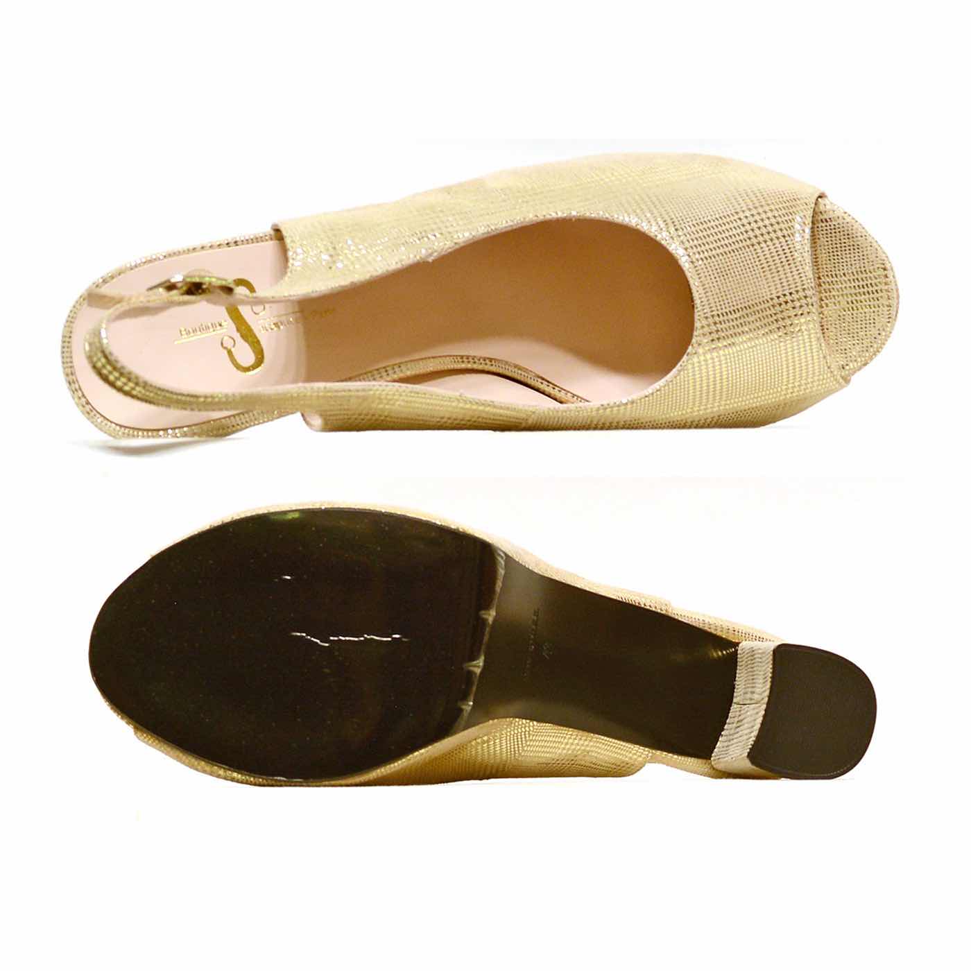 sandales velours platine or, chaussures femme grande taille