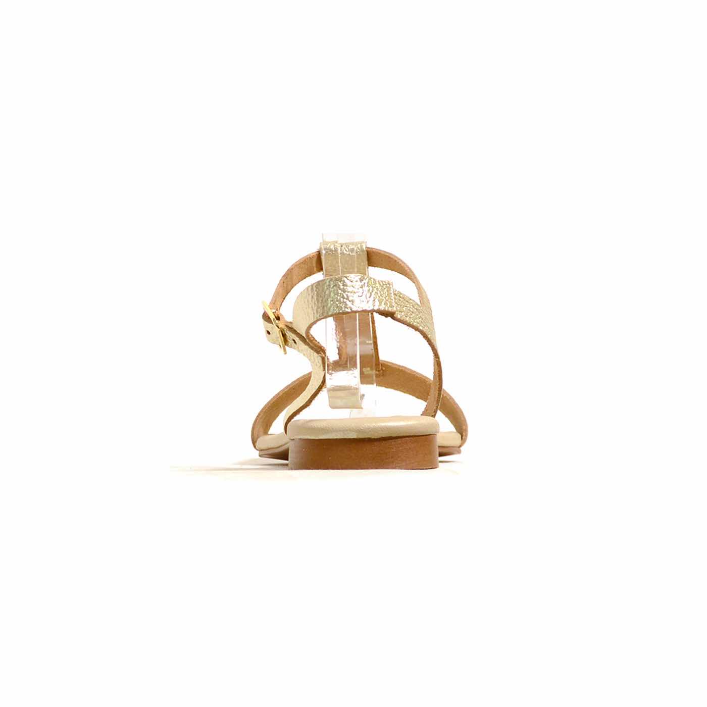 sandalettes cuir grainé platine or, chaussures femme grande taille