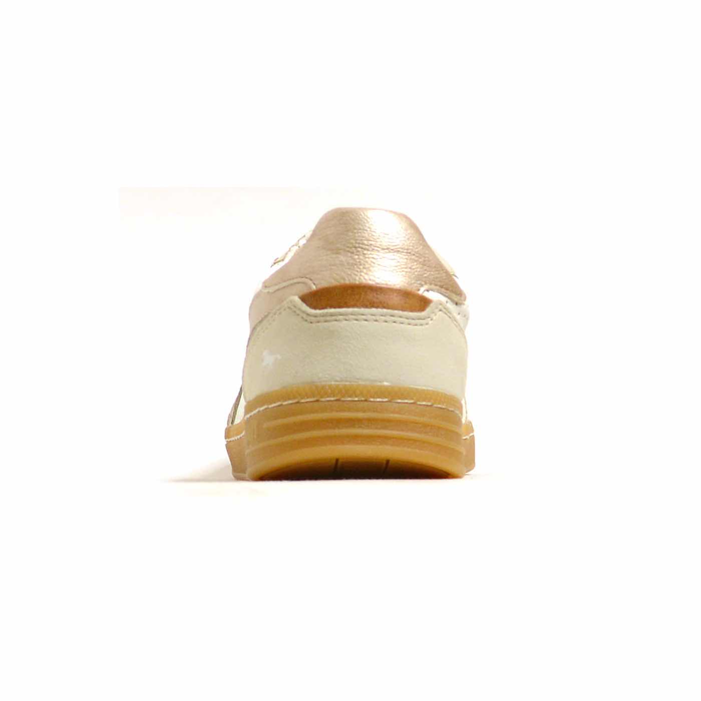 basket cuir lisse beige blanc, chaussures femme grande taille