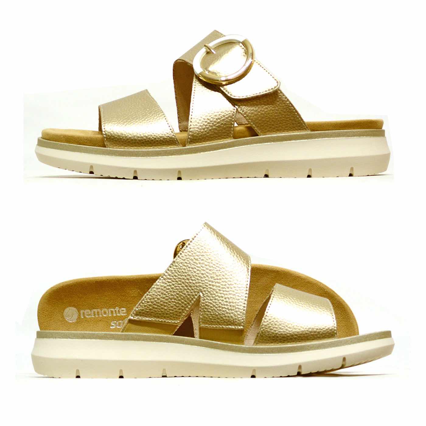 mules cuir grainé platine or, chaussures femme grande taille