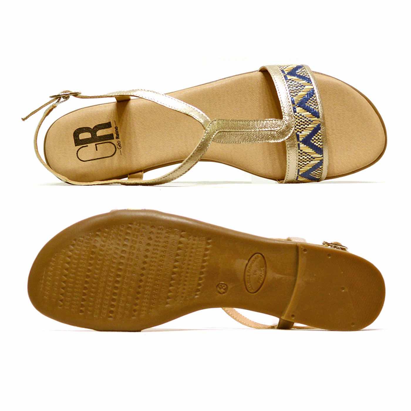 sandales cuir grainé platine or, chaussures femme grande taille