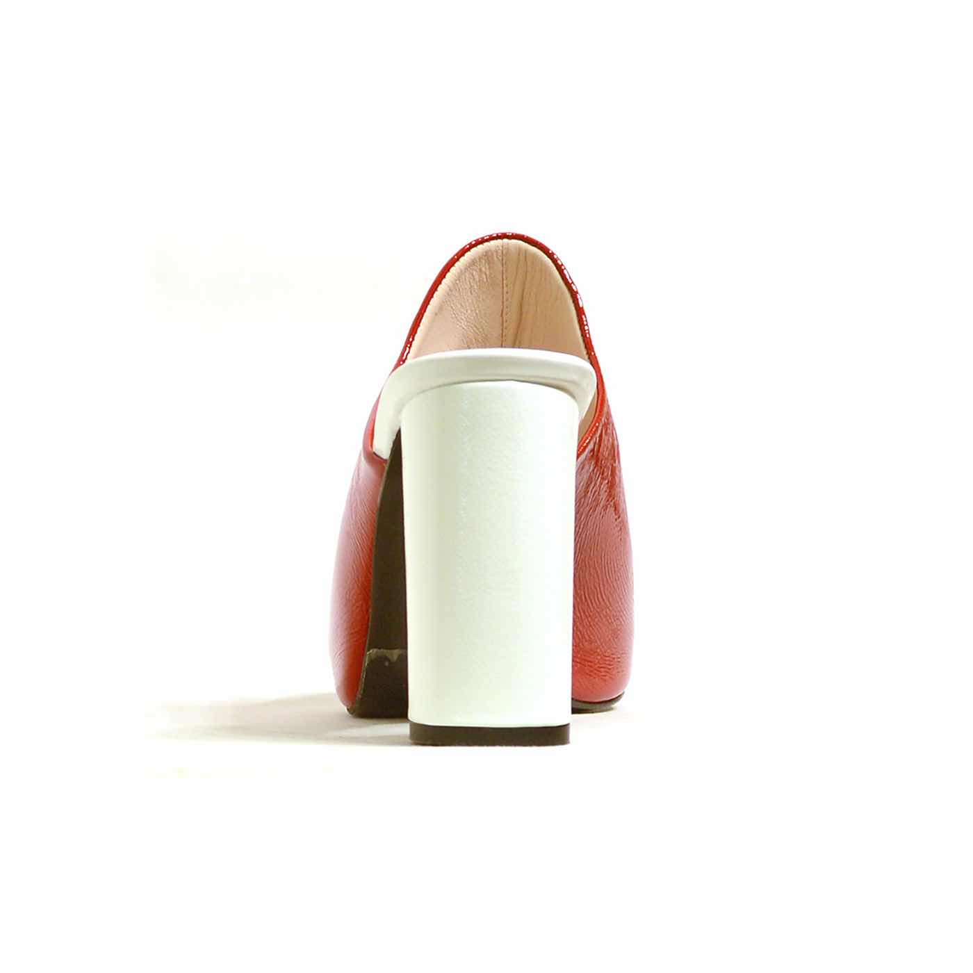 mules vernis rouge, chaussures femme grande taille