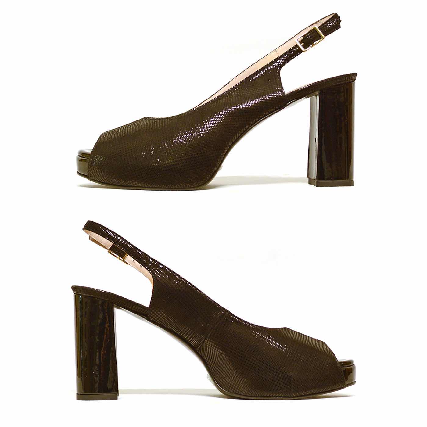 sandales brillant noir, chaussures femme grande taille
