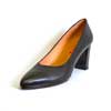 escarpins femme grande taille du 40 au 48, cuir lisse noir, talon de 7 à 8 cm, à patins escarpin talon haut tendance, toutes saisons