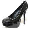 escarpins femme grande taille du 40 au 48, vernis noir, talon de  9 cm et plus, à patins escarpin talon haut talon haut fantaisie, toutes saisons