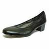 trotteurs femme grande taille du 40 au 48, cuir lisse noir, talon de 3 à 4 cm, , toutes saisons