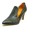 escarpins femme grande taille du 40 au 48, cuir lisse noir, talon de 7 à 8 cm, bout pointu escarpin talon haut habillee, toutes saisons