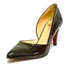 escarpins femme grande taille du 40 au 48, vernis noir, talon de 7 à 8 cm, bout pointu de soiree escarpin talon haut talon haut gay habillee sexy, toutes saisons