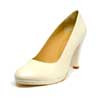 escarpins femme grande taille du 40 au 48, cuir lisse blanc, talon de  9 cm et plus, à patins talon haut tendance habillee mariage, toutes saisons
