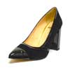 escarpins femme grande taille du 40 au 48, velours noir, talon de  9 cm et plus, bout pointu escarpin talon haut talon haut habillee, toutes saisons