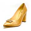 escarpins femme grande taille du 40 au 48, cuir lisse or, talon de  9 cm et plus, bout pointu de soiree escarpin talon haut talon haut tendance habillee, toutes saisons