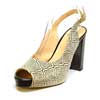 sandales femme grande taille du 40 au 48, cuir lisse beige blanc noir, talon de  9 cm et plus, à patins de soiree talon haut tendance gay habillee sandales talons hauts fantaisie, toutes saisons