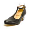trotteurs femme grande taille du 40 au 48, cuir lisse noir, talon de 5 à 6 cm, mode gay detente, toutes saisons
