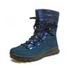 bottines femme grande taille du 40 au 48, métallisées bleu, talon de 3 à 4 cm, bottines talon plat mode plates confort detente bottines bottillons, hiver