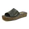 mules femme grande taille du 40 au 48, cuir lisse noir, talon de 3 à 4 cm, mode sandales plates detente talons compensés, chaussures pour l&#039;été