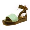 sandales femme grande taille du 40 au 48, cuir lisse multicolore noir, talon de 3 à 4 cm, mode tendance detente talons compensés, chaussures pour l&#039;été