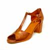 sandales femme grande taille du 40 au 48, cuir grainé bronze, talon de 7 à 8 cm, mode habillee sandales talons hauts, chaussures pour l&#039;été