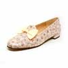 mocassins femme grande taille du 40 au 48, cuir lisse blanc, talon de 0,5 à 2 cm, souples fantaisie, toutes saisons