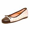 ballerines femme grande taille du 40 au 48, cuir lisse blanc, talon de 0,5 à 2 cm, pas cheres plates ballerines plates, toutes saisons