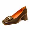 escarpins femme grande taille du 40 au 48, cuir lisse noir, talon de 5 à 6 cm, mode habillee, toutes saisons
