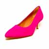 escarpins femme grande taille du 40 au 48, velours rose, talon de 5 à 6 cm, bout pointu mode habillee fantaisie, toutes saisons