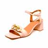sandales femme grande taille du 40 au 48, cuir lisse nude, talon de 5 à 6 cm, mode habillee, chaussures pour l&#039;été