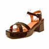 sandales femme grande taille du 40 au 48, vernis noir, talon de 7 à 8 cm, à patins mode tendance detente, toutes saisons