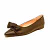 ballerines femme grande taille du 40 au 48, cuir lisse noir, talon de 0,5 à 2 cm, bout pointu ballerines plates, toutes saisons