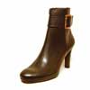 bottines femme grande taille du 40 au 48, cuir lisse noir, talon de  9 cm et plus, bottines talon haut habillee sexy, toutes saisons
