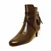 bottines femme grande taille du 40 au 48, cuir lisse noir, talon de 5 à 6 cm, habillee ensemble sac chaussure, toutes saisons