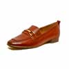 mocassins femme grande taille du 40 au 48, cuir lisse marron, talon de 0,5 à 2 cm, habillee souples confort pied large, toutes saisons