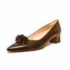 trotteurs femme grande taille du 40 au 48, cuir lisse noir, talon de 3 à 4 cm, bout pointu de soiree mode habillee, toutes saisons