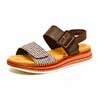 sandalettes femme grande taille du 40 au 48, cuir lisse noir, talon de 3 à 4 cm, mode plates sandales plates confort detente, chaussures pour l&#039;été