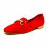 mocassins femme grande taille du 40 au 48, velours rouge, talon de 0,5 à 2 cm, plates souples confort, toutes saisons