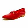 mocassins femme grande taille du 40 au 48, vernis rouge, talon de 0,5 à 2 cm, habillee plates souples confort, toutes saisons