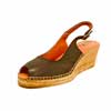espadrilles femme grande taille du 40 au 48, cuir lisse noir, talon de 5 à 6 cm, à patins mode tendance sandales talons hauts detente talons compensés, chaussures pour l&#039;été