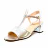 sandales femme grande taille du 40 au 48, cuir grainé argent, talon de 5 à 6 cm, mode habillee detente, chaussures pour l&#039;été