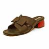 mules femme grande taille du 40 au 48, cuir lisse noir, talon de 5 à 6 cm, detente, chaussures pour l&#039;été