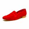 mocassins femme grande taille du 40 au 48, velours rouge, talon de 0,5 à 2 cm, habillee souples confort detente, toutes saisons