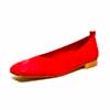 ballerines femme grande taille du 40 au 48, nubuck rouge, talon de 0,5 à 2 cm, mode habillee plates souples detente ballerines plates, toutes saisons