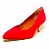 escarpins femme grande taille du 40 au 48, velours rose rouge, talon de 5 à 6 cm, bout pointu mode habillee fantaisie, toutes saisons