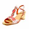 sandales femme grande taille du 40 au 48, métallisées multicolore rouge, talon de 7 à 8 cm, mode habillee sandales talons hauts, chaussures pour l&#039;été