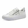 basket femme grande taille du 40 au 48, vernis blanc, talon de 0,5 à 2 cm, mode confort detente pied large, toutes saisons